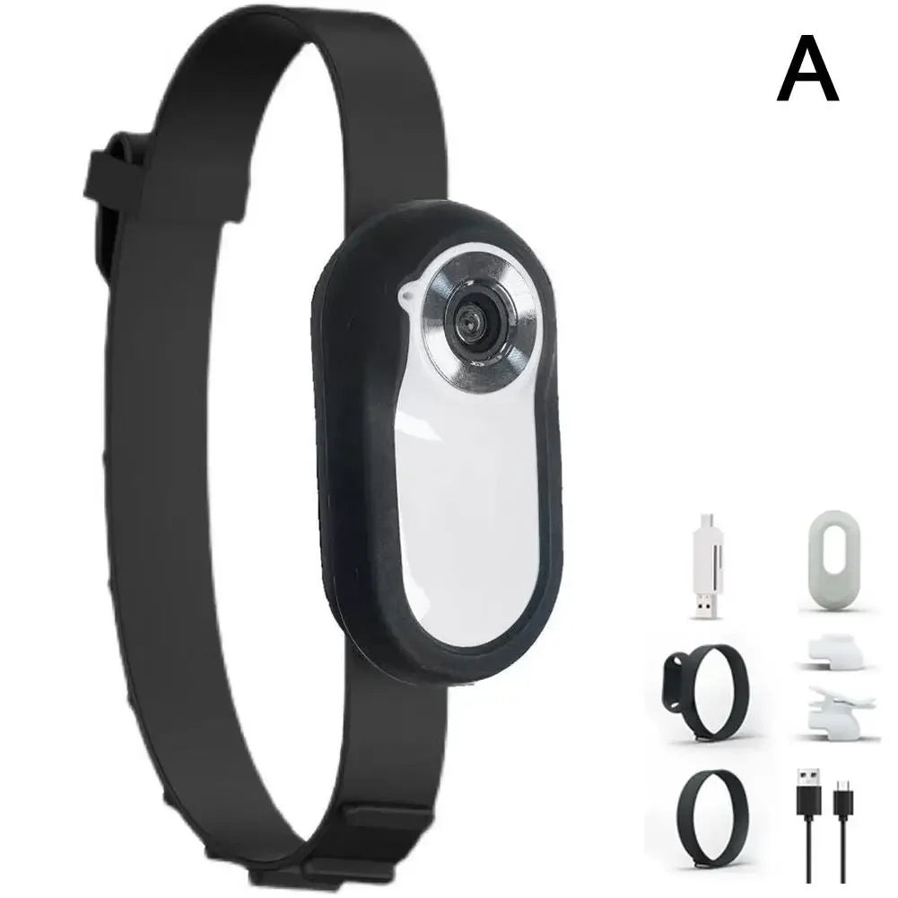 No WiFi Required Cat and Dog Collar Camera with Video Recording Movement, Mini Body Camera Indoor/Outdoor Wireless Collar