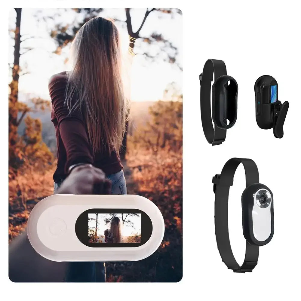 No WiFi Required Cat and Dog Collar Camera with Video Recording Movement, Mini Body Camera Indoor/Outdoor Wireless Collar